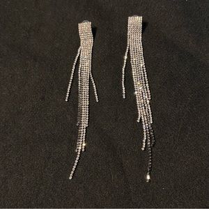 Crystal Fringe Drop Earrings